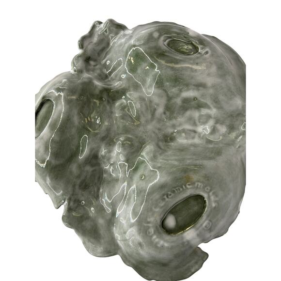 Vintage Arnels Grapes Vines Leaves Ceramic Serving Dish with Handle Hand Painted - Picture 8 of 8